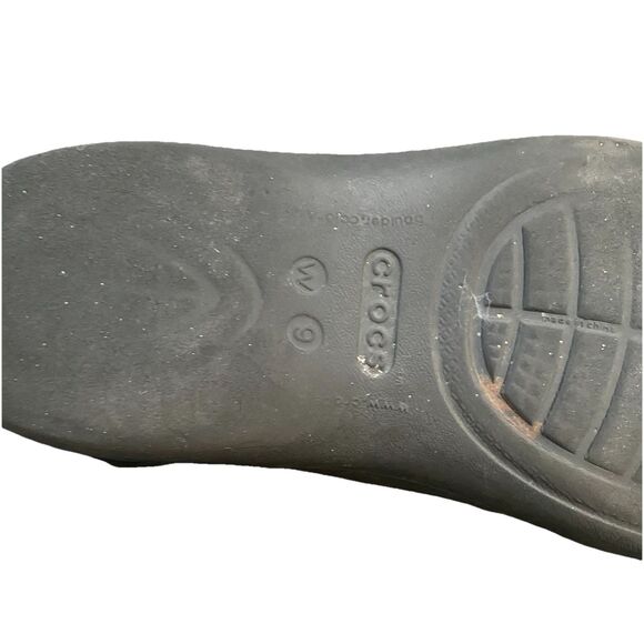 Crocs Womens Kadee Flat Ballet Slip On Comfort Size 9 Shoes Sandals Black - Picture 2 of 9